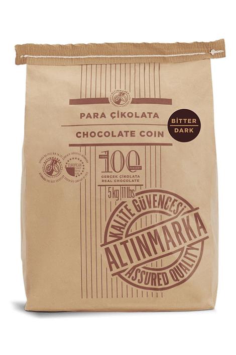 ALT209 Şeker İlavesiz Bitter Para Çikolata 5Kg