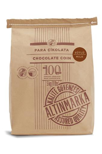 ALT208 Şeker İlavesiz Sütlü Para Çikolata 5Kg