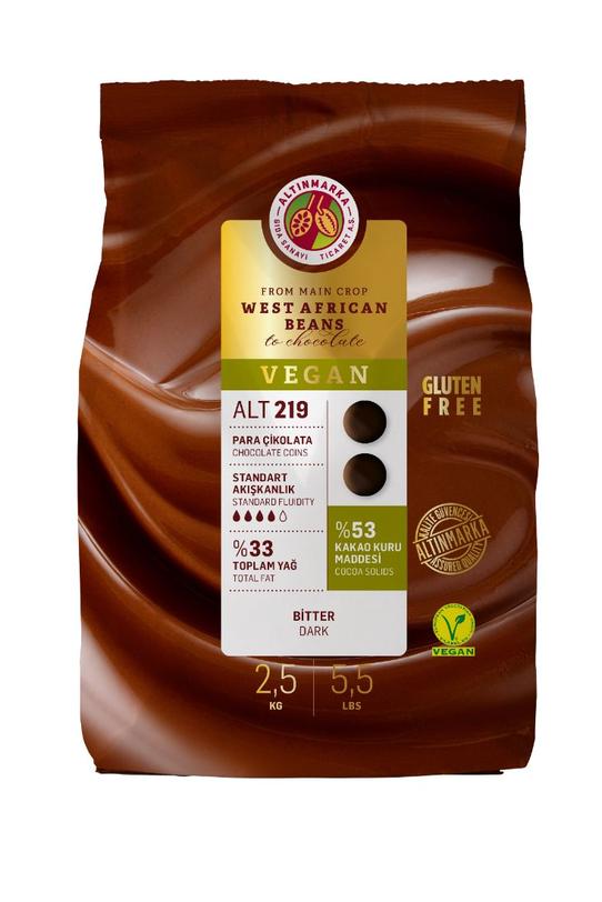 ALT219 Bitter Vegan Mini Para Çikolata  2,5 Kg